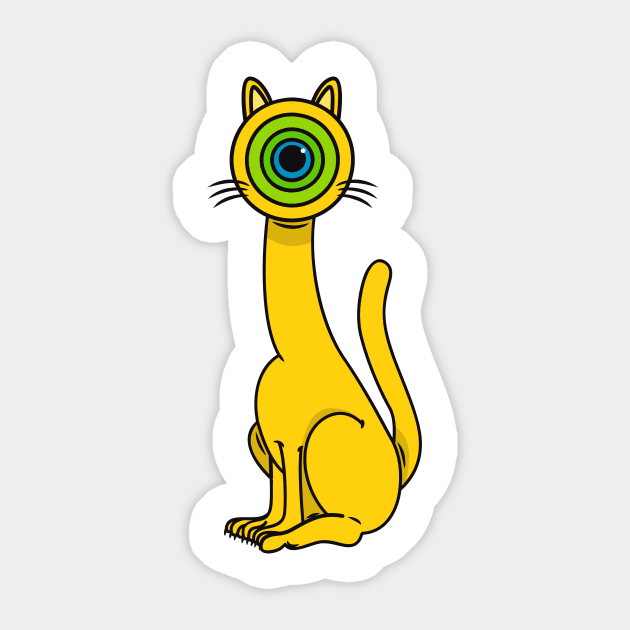 One Eye CAT Sticker by EYECATC